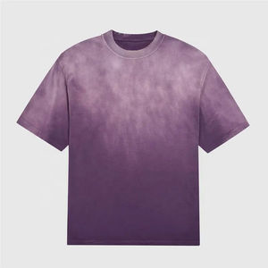 T-shirt de lavage à l'acide délavé au soleil en détresse de haute qualité pour hommes - Product Image 6