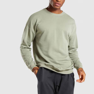 Sudadera ligera y sostenible para hombre con logotipo personalizado, conjunto de chándal de otoño con cuello redondo, traje para correr y correr - Product Image 1