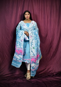 Ligero BARFI Motif Dupatta con Churidar Piece/Traje para Niñas para vestidos de novia - Product Image 3