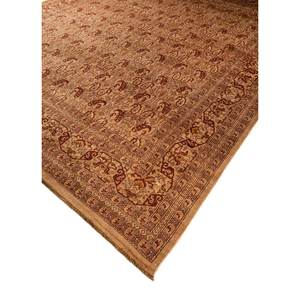 พรมขนสัตว์ถักมือสไตล์เปอร์เซียสีเบจและสีน้ำตาล ขนาดใหญ่ สำหรับตกแต่งห้องนั่งเล่นวัยรุ่น รุ่น Paem-1457 ลายทางเดิน - Product Image 2