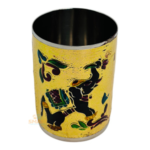 Oferta de Moda Inteligente: Vajilla de Acero Inoxidable Soldado con Baño de Oro Meenakari, Decoración Moderna y Tradicional para el Hogar, Bodas y Negocios - Product Image 3
