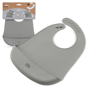 Babero de Silicona Color Gris Petrol para Bebés de 0 a 12 Meses - Product Image 1