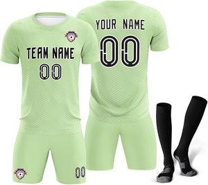 100% uniformes de football respirants en polyester OEM entraînement de football uniformes de football fabriqués au Pakistan maillot de football maillot de football - Product Image 1