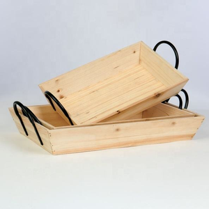 Vente en gros de l'usine ensemble de plateaux en bois de ferme rustique indien bohème plateaux décoratifs personnalisés pour la maison vient d'arriver en approvisionnement en vrac - Product Image 4