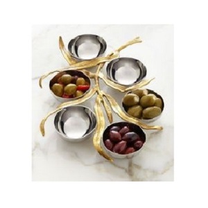 Bol de service de conception impressionnante de 6 pièces ensemble pour la maison hôtel Restaurant et vaisselle bol de service en laiton et en acier de haute qualité - Product Image 5