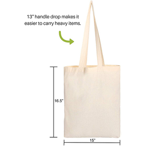 Prix usine réutilisable femmes épaule Shopping sac fourre-tout Logo personnalisé conception manipulé coton toile sac 100% coton matériel - Product Image 2