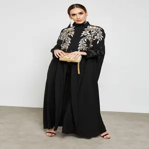 OEM定制Abaya制造商新的最新设计迪拜Abaya Kaftan时尚皇家女装酷马克西连衣裙Nida阿拉伯Abaya