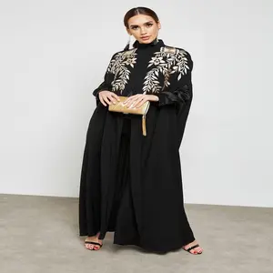OEM Custom Women's Royal Stylish Maxi Dress Latest Design Dubai Abaya Kaftan Cool Nida Arabic Abaya Traditional Muslim Clothing - Product Image 1