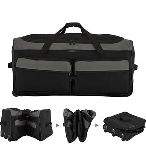 Custom Tactical <b>Wheeled</b> Bottom Duffel <b>Bag</b> with Trolley <b>Travel</b> Luggage Factory Designed for Helmet Hockey Gear for Hockey Players - Product Image 6