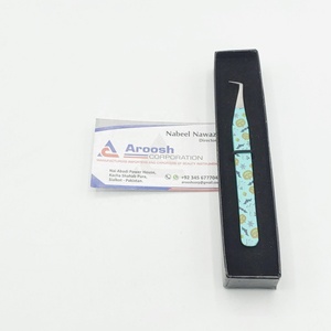 แหนบต่อขนตาปลอมทำจากสเตนเลสมีปลายแหลมออกแบบโลโก้ได้ตามต้องการ - Product Image 4