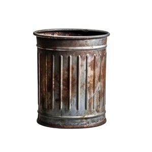 <strong>Decorative</strong> Recycle Galvanized Waste Bin Outdoor Trash Bin Metal Dustbin Public <strong>Garbage</strong> <strong>Can</strong> <strong>for</strong> Washroom Best Selling. - Product Image 2