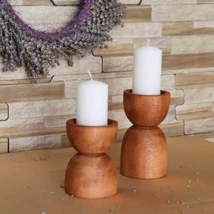 Le support de pilier de bougie en bois décoratif fait à la main de meilleure qualité représente la décoration de salon bougie unique T Light Votive - Product Image 3