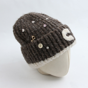 Bonne qualité Nouvelle arrivée Meilleur prix Bonnet d'hiver Bonnet Impression de logo personnalisé Jacquard 100% laine Bonnet imperméable - Product Image 1