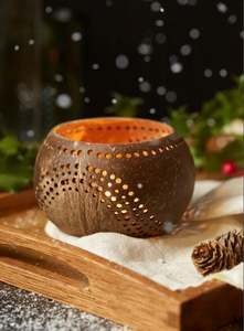 Hot Trending Biodegradable <b>Coconut</b> Shell <b>Candle</b> Holder Bowl/ <b>Coconut</b> Tea Light Holder With High Quality and Good Price - Product Image 3