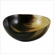Bol à mélanger en corne de conception la plus récente Vaisselle de qualité exclusive Bols à soupe ronds en corne naturelle de taille moyenne disponibles au prix le plus bas - Product Image 3