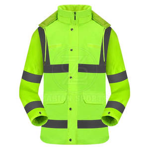 Customized Design Workwear Safety High <b>Vis</b> <b>Jacket</b> Breathable Polyester Manufactured in Pakistan - Product Image 1