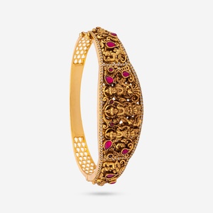 188151 Silver Temple Fashion Bangle Elegant Kada Design for Women - Product Image 1