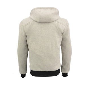 Sweat à capuche pour homme et femme, résistant à l'abrasion, coupe-vent, décontracté, professionnel, pour moto, en polaire simple couche, fermeture éclair, coupe classique - Product Image 4