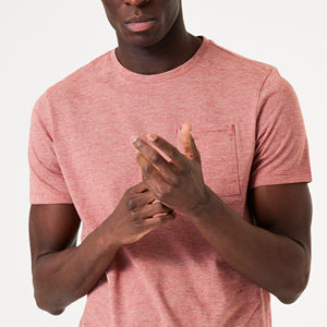 เสื้อยืดผ้าฝ้าย100% สำหรับผู้ชายเสื้อยืดสีล้วนแบบกำหนดเอง2025 - Product Image 3