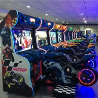 Simulateur de course automobile GP à monnayeur pour enfants de 8 ans et plus, machine d'arcade avec garantie d'un an pour les centres de jeux 110/220V