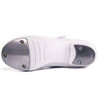 Zapatos de tap dance de charol con correa fácil de poner, color marrón, de PU brillante, transpirables y ligeros para mujer y hombre, en stock en EE. UU.