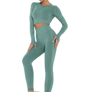 ชุดบราเล่นกีฬาโยคะชุดเล่นฟิตเนสไร้ตะเข็บของผู้หญิงชุดเล่นฟิตเนสคุณภาพสูง - Product Image 5