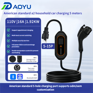 Cargador de Vehículos Eléctricos Portátil de Nivel 2, Tipo 1 J1772, 16-40A, 9.6kW, 110V-240V, NEMA 14-50, Estación de Carga Rápida de CA, CN - Product Image 6