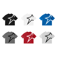 Camiseta Unisex de Talla Grande con Diseño Holgado, Bordada, Corta, Transpirable, de Tela Waffle Ecológica para Mujer, ODM OEM