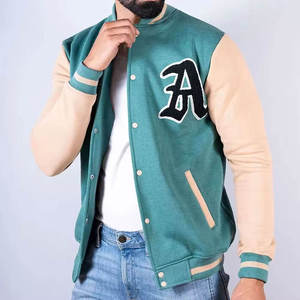 แจ็คเก็ตเลตเตอร์แมนผู้ชาย รุ่นใหม่ล่าสุด สไตล์ไฮสตรีท ผ้าใส่สบาย คอตั้ง สำหรับฤดูหนาว ราคาขายส่ง MOQ ต่ำ - Product Image 2