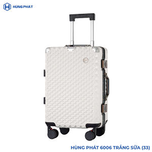 Equipaje y bolsas Hung Phat con logotipo personalizado PC 6006 modelo Vintage maleta 360O ruedas giratorias bolsas de equipaje de viaje hechas en Vietnam - Product Image 4