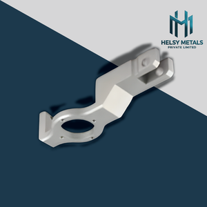 Support en aluminium usiné VMC avec section de montage circulaire et support de fourche, matériel industriel durable et léger - Product Image 2