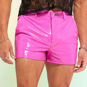 Short en cuir respirant de haute qualité pour hommes grande taille décontracté Streetwear motif solide vêtements de mode - Product Image 4