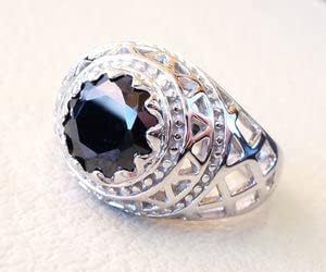 Wholesale <b>Men</b> <b>Ring</b> New Arrival Natural <b>Black</b> Onyx Gemstone December Birthstone Birthday Gift Jewelry 925 Sterling Silver <b>Ring</b> - Product Image 4