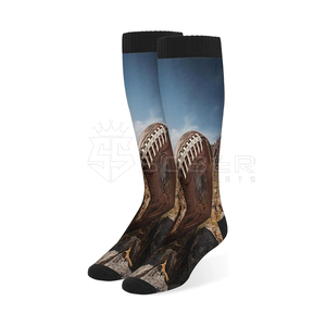 Chaussettes de sport de football américain légères sur mesure pour hommes, manchette d'hiver élégante avec logo, vente en gros - Product Image 4