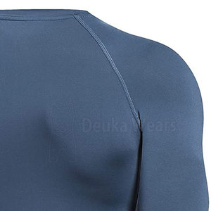 Low Moq Custom Size Sublimated BJJ Rash Guard For Men Custom 85% <b>Polyester</b> 15% Spandex Fiber MMA Grappling Compression Shirts - Product Image 5
