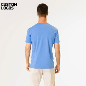T-shirt 100% coton pour homme Taille personnalisée T-shirt en jersey avec impression bouffante et épaules tombantes Logo personnalisé - Product Image 4