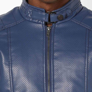 Veste en cuir imperméable d'extérieur de couleur unique de meilleur style Col montant de haute qualité à bas prix OEM disponible pour la saison de printemps - Product Image 5