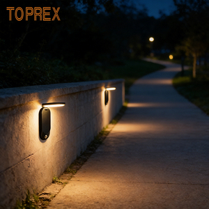 Lampe solaire murale pliable best-seller avec détecteur de mouvement, LED blanc chaud pour la sécurité des marches d'entrée et des allées - Product Image 2