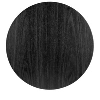 Table basse ronde au design moderne avec cache de rangement latéral en bois massif noir en fer pour maisons contemporaines Depot Meubles décoratifs