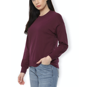 Sweat-shirt en coton surdimensionné pour femmes avec épaules tombantes, logo personnalisé imprimé, col rond, respirant, design brodé, en provenance du Bangladesh - Product Image 1