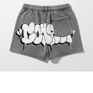 <b>Men's</b> Vintage Style Set Distressed Wash T-<b>Shirt</b> and Matching Shorts Retro Aesthetic Casual Wear for <b>Men</b> Sun Faded Blue Black - Product Image 6