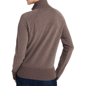 Women's Custom Sweatshirt Knit Quarter <b>Zip</b> Up Cropped Pullover Turtleneck Hoodie Oversized Sweater Casual <b>Jumper</b> Women's Top - Product Image 4