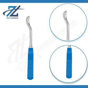 Cuillère Capener bleue en acétal, manche Suregrip, 285 mm de long, 16 mm de large, ensemble d'instruments chirurgicaux en acier inoxydable, réutilisable, certifié CE - Product Image 3