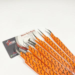 65 Degree <b>Angle</b> Lash Print Eyelash Tweezers Paper-Coated Slim Boot with <b>Stainless</b> <b>Steel</b> Pointed Tip Eyelash Extension Tweezers - Product Image 6