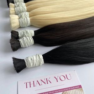 Haute Qualité 100% Cuticules Alignés Extensions De Cheveux Humains Usine Fournisseur En Gros Double Dessiné Extensions De Cheveux En Vrac Pas Cher Prix - Product Image 3