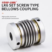 COUP-LINK Accouplement souple en alliage d'aluminium avec vis de réglage, jeu nul, alésage en acier inoxydable 2-24 mm, pour encodeur