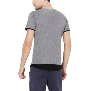 T-shirts pour hommes à design personnalisé, nouvelle arrivée, couleurs personnalisées, tissu en toile polyester/coton, respirant, décontracté, manches courtes - Product Image 2
