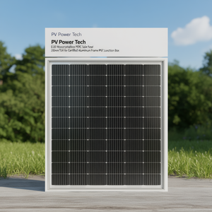 Panneau solaire monocristallin PERC PV Power Tech ECO 320 210 mm certifié TUV avec cadre en aluminium et boîtier de jonction IP67 - Product Image 3