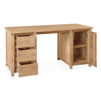 Bureau de jeu en bois de Sheesham massif et écologique, garantie à vie (résistant aux termites) L 160x70x78cm