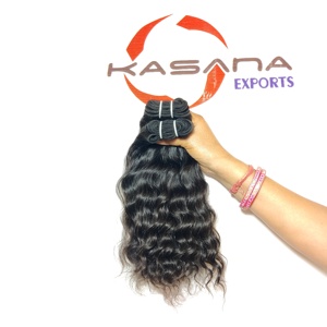 Raw 100% Bundles indien en gros pas cher naturel noir Remy Wave pour les femmes pas cher couleur naturelle femmes noires Extension de cheveux humains - Product Image 5